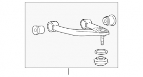 Upper control arm front right Toyota Sequoia 08-16