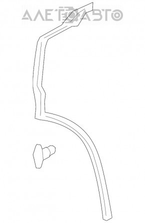 Door seal rear left Audi Q8 19- rear