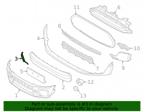 Mini Cooper Clubman F54 16-24 S model front bumper tow hook cap