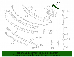 Strut bracket side member right BMW 3 G20 19-