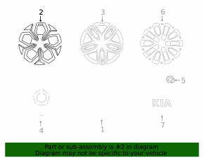 Wheel disk R16 Kia Forte 19-21 curb
