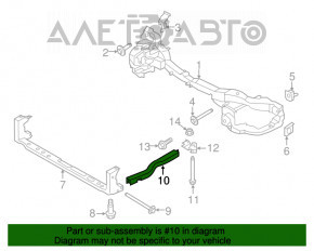 Grill molding left Toyota Camry v70 18-20