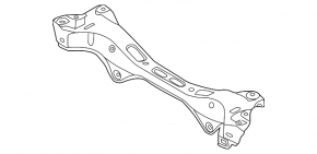 Rear subframe Hyundai Sonata 11-11 rusty