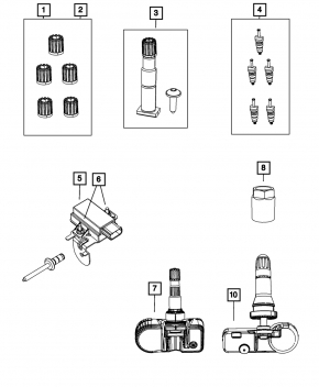 Module-Tire Pressure Monitoring Chrysler 300 11-12