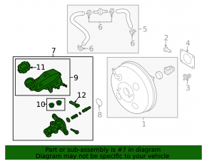 Master brake cylinder complete with reservoir Hyundai Elantra UD 11-16 automatic transmission