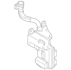 Audi A3 8V 15-20 type 2 washer reservoir without cap and filter
