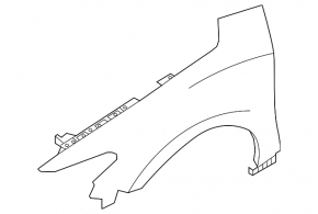 Front right wing Nissan Maxima A36 16-
