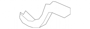 Trunk hinge trim leftLexus LS460 LS600h 07-09 broken fastening