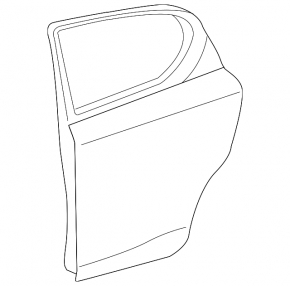 Bare rear left door Lexus CT200h 11-17