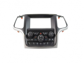 Jeep Grand Cherokee WK2 18-18 climate control panel with deflectors, for a 7-inch monitor, black with gray, chrome