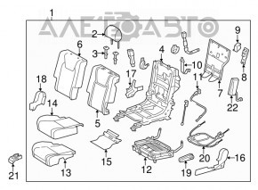 Rear seats 2nd row Lexus RX350 10-12
