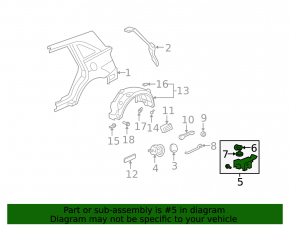 07-13 Acura MDX Fuel Door Lock