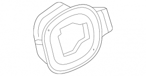 Nissan Rogue 21-24 US built fuel door housing