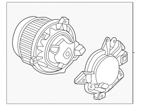 Acura MDX 2nd Row Heater Fan Motor 14-17