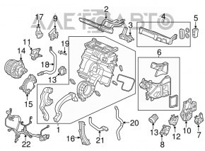 Acura MDX 2nd Row Heater Fan Motor 14-17