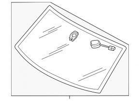 Windshield VW Touareg 11-16 for rain sensor