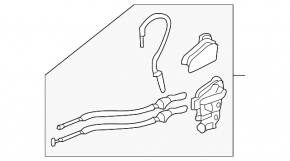 Front right door lock Hyundai Santa FE Sport 13-18
