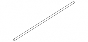 Door-glass molding, central front left, Hyundai Elantra AD 19-20, black