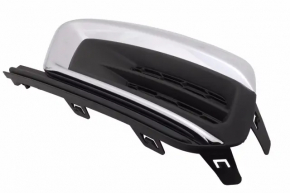 Front bumper grille left Chevrolet Cruze 15-16 rest without fog lights, chrome
