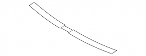 Upper grille trim for front bumper Porsche Cayenne 958 11-14 upper