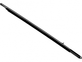 Door-glass molding, central front left, Ford Focus mk3 11-18, chrome