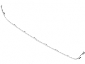 Ford Fusion mk5 front bumper lower grille molding, matte finish, 13-16