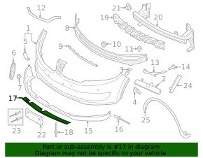 Lincoln MKX Front Bumper Lip Cover 16-