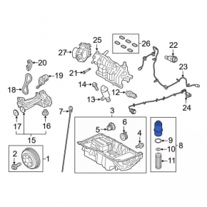 Oil Filter Housing Cover Ford Explorer 20-24 3.0T