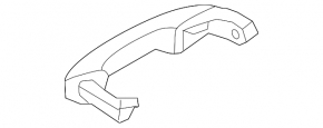 Ford Explorer 20-23 keyless front right outer door handle, no chrome