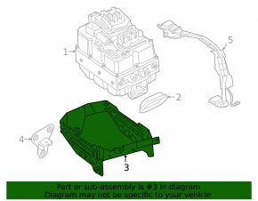 Inverter bracket BMW 5 G30 18- 530e hybrid external