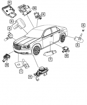 Jeep Cherokee KL 14-23 humidity sensor cover black
