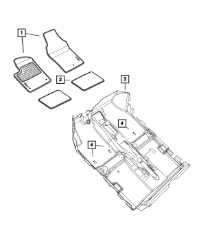 Fiat 500 Floor Covering 12-13
