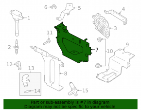 ECU bracket Infiniti QX50 19-20