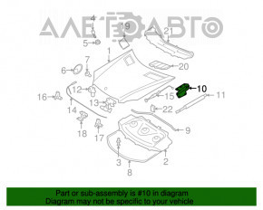 Bonnet hinge left Mercedes W164 ML