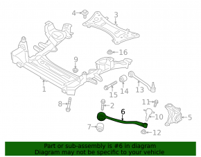 Front lower control arm front left BMW X3 F25 11-17