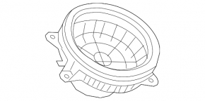 Door speaker housing rear left Volvo XC40 19-25