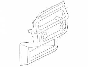 Audi Q7 16-25 rear center console trim, black