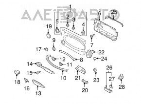 Mini Cooper Clubman R55 07-14 Front Left Door Panel with Armrest