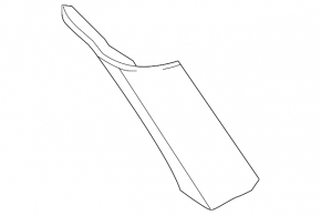 Rear pillar trim in front of the window, upper left BMW 4 F36 15-20 Gran Coupe, gray EVERESTGRAU