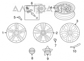 Set of disks R17 4pcs Hyundai Veloster 12-14