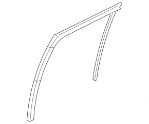 Rear right glass seal Mitsubishi Eclipse Cross 18-24