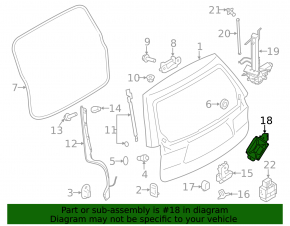 Subaru Forester 14-18 SJ Tailgate Control Unit