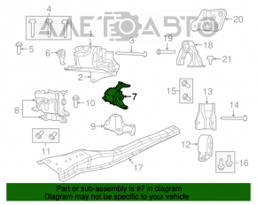 Left engine mount for Jeep Patriot 11-17