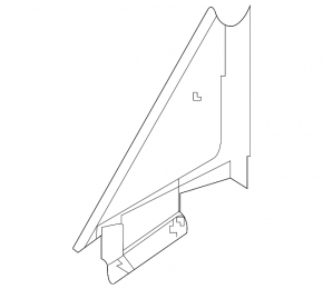 Mirror cover inner front left Nissan Altima 13-18 under BSM