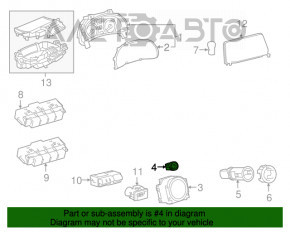 Start\stop button Lexus RX450h 16-19