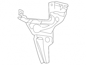 Rear bumper mount on the right wing Audi A3 8V 15-16