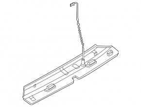 Nissan Murano 25-26 trunk door number plate light strip