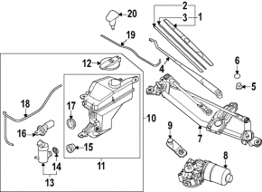 Kia EV9 24-25 Windscreen Washer Reservoir