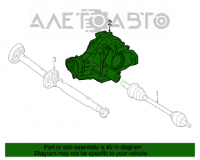 Mercedes X164 GL 3.7 rear differential
