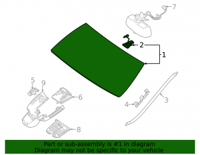 Mercedes W167 GLE 350 450 20-23 windshield for dual camera